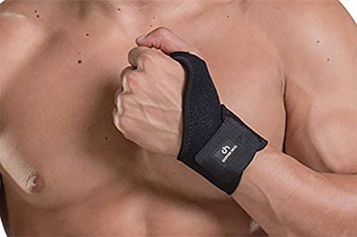 COPPER HEAL Adjustable WRIST Support Brace – Suitable for Both Right & Left Hands Strap Short Sleeves Wraps Medical Recovery Pain Relief