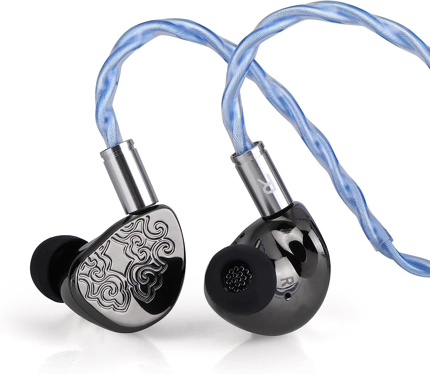 Linsoul TANGZU X HBB Wu Heyday Hifi Upgraded 14.5Mm Planar Driver IEM with 5-Axis CNC Aluminum Shell, Detachable 3-In-1 Silver-Plated Cable (TANGZU X HBB Wuzetian Heyday, 3-In-1 （2.5/3.5/4.4M） Cable)