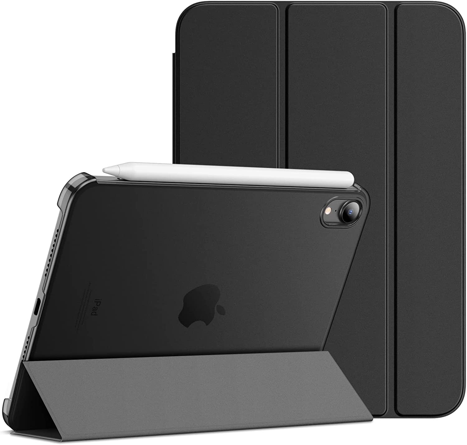 Jetech Case for Ipad Mini 6 (8.3-Inch, 2021 Model, 6Th Generation), Slim Stand Hard Back Shell Cover with Auto Wake/Sleep (Black)