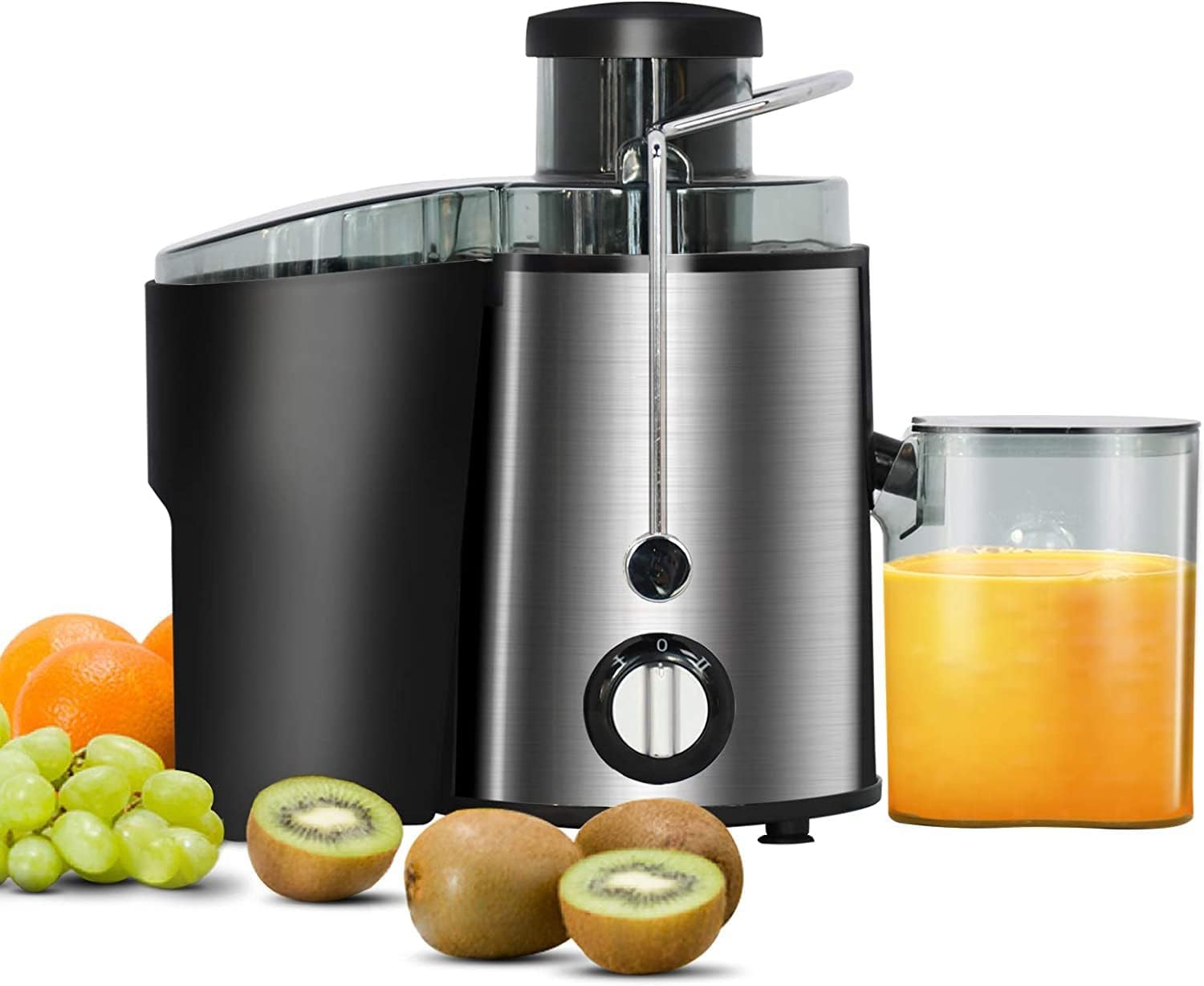 ADVWIN Electric Slow Juicer, Fruits & Vegetables Juicer, Stainless Steel Cold Press Juicer with Easy to Clean | BPA Free