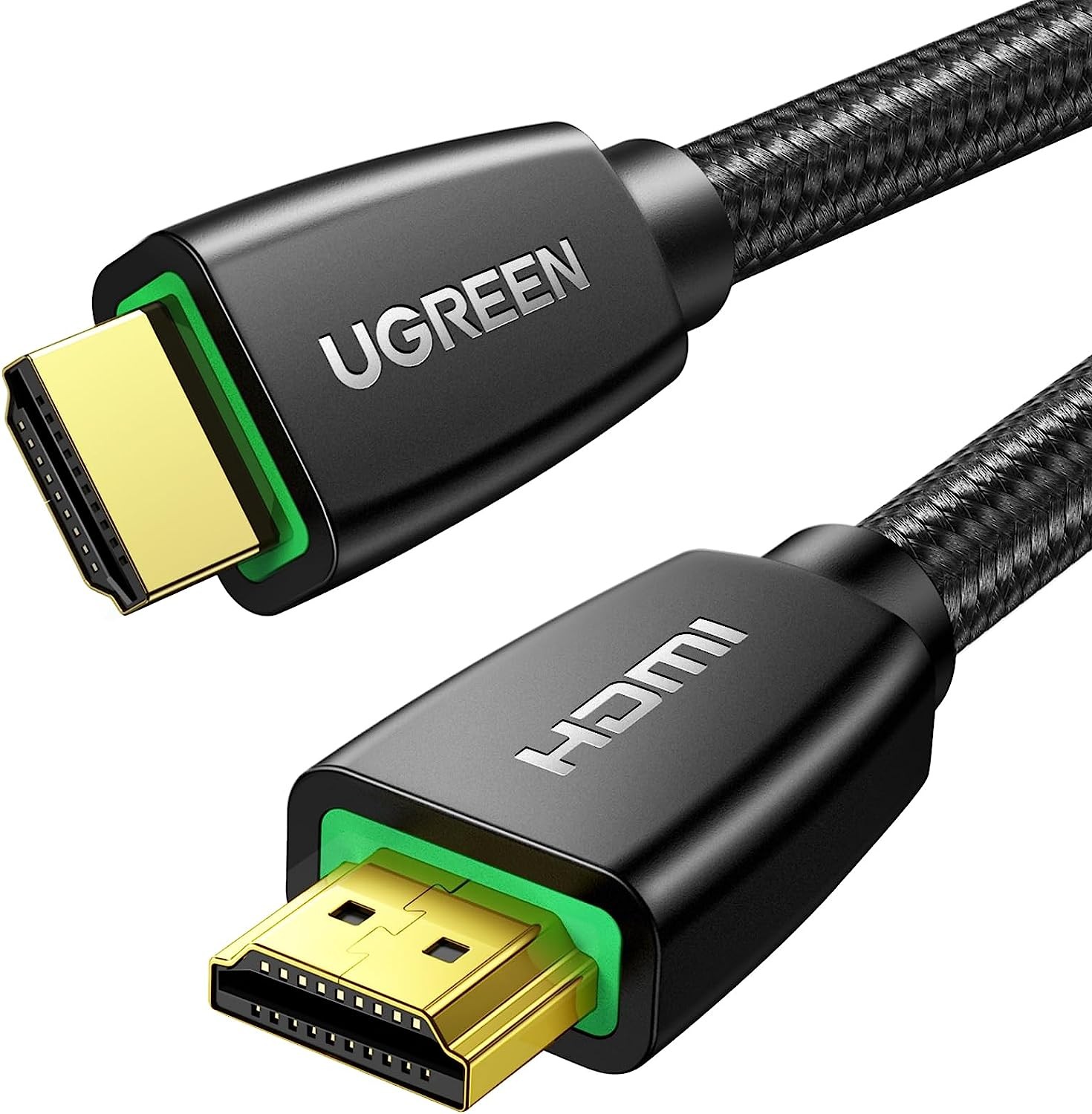 UGREEN 4K HDMI Cable 5M, HDMI 2.0 Braided Cord 18Gbps High Speed with Ethernet Support 4K@60Hz HDCP 2.2 ARC 3D Compatible with UHD TV, Monitor, Soundbar, Computer, Xbox 360, PS5, PS4, Switch, Blu-Ray