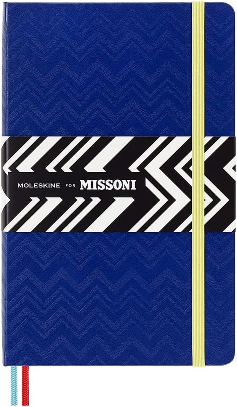 Moleskine – Limited Edition Missoni Notebook – Ruled – Large – Blue