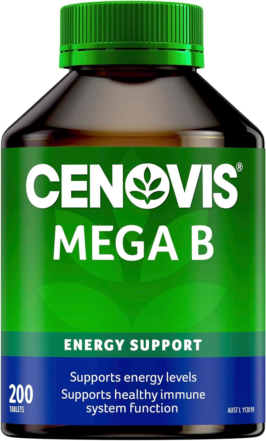 Cenovis Mega Vitamin B Tablets with B3, B6, B12 + Biotin for Energy, 200 Tablets