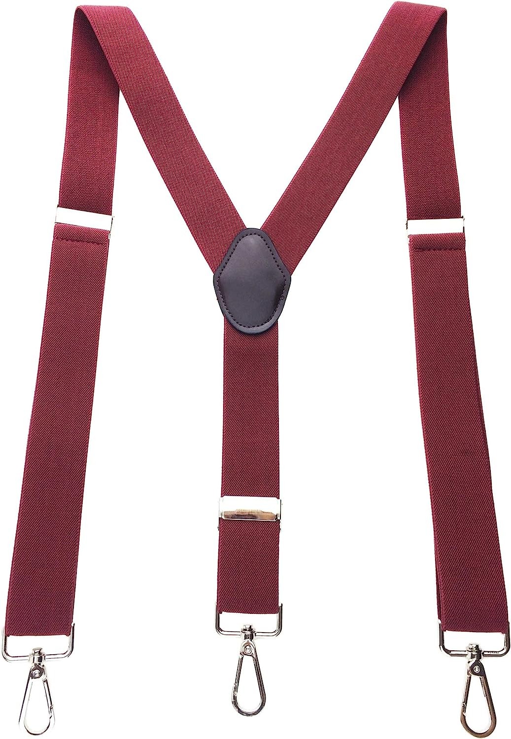 Romanlin Suspenders for Men with Hooks 3 Adjustable Clips Heavy Duty Big and Tall Belt Loops Suspenders Braces