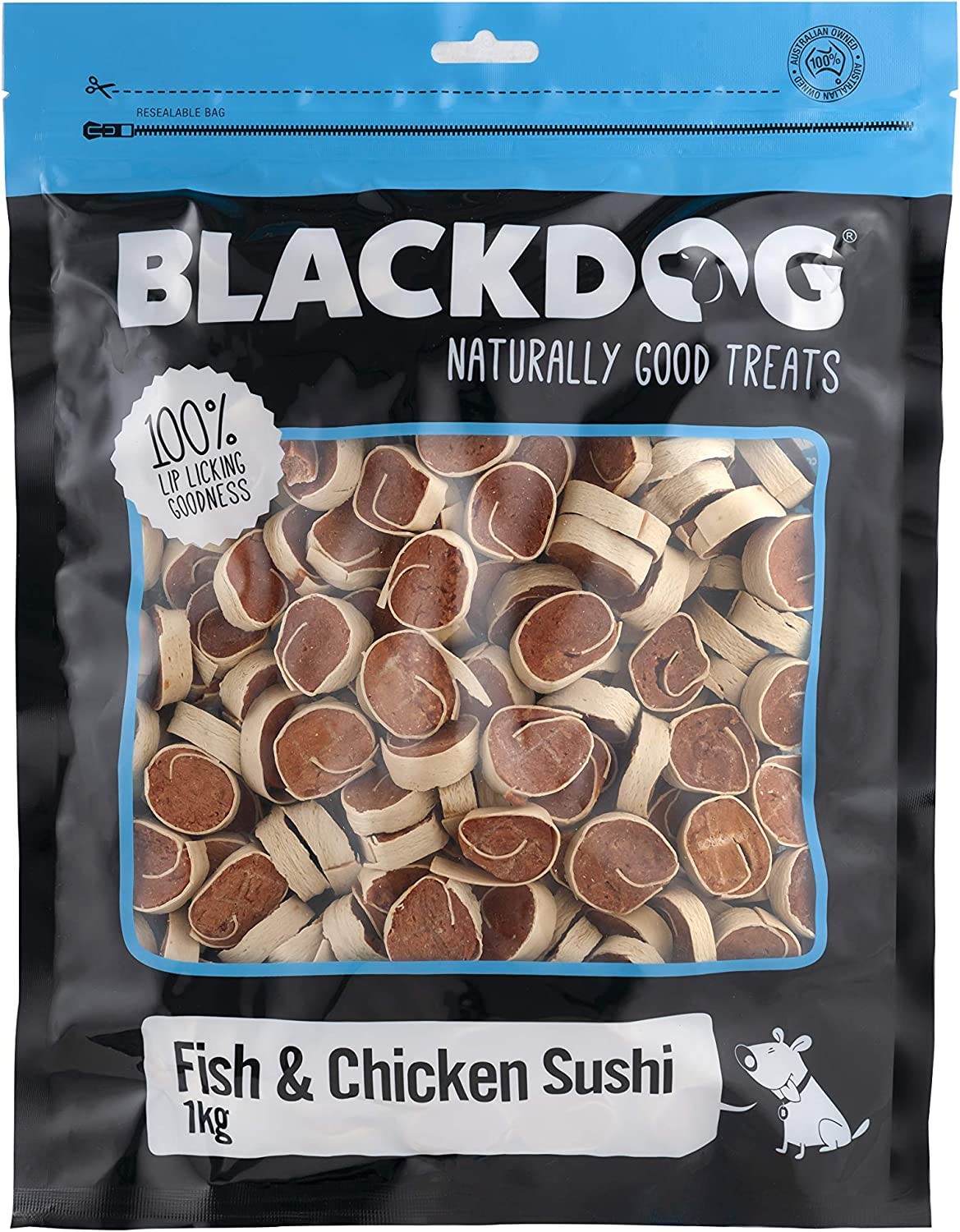 BLACKDOG Fish & Chicken Sushi – 1Kg, All