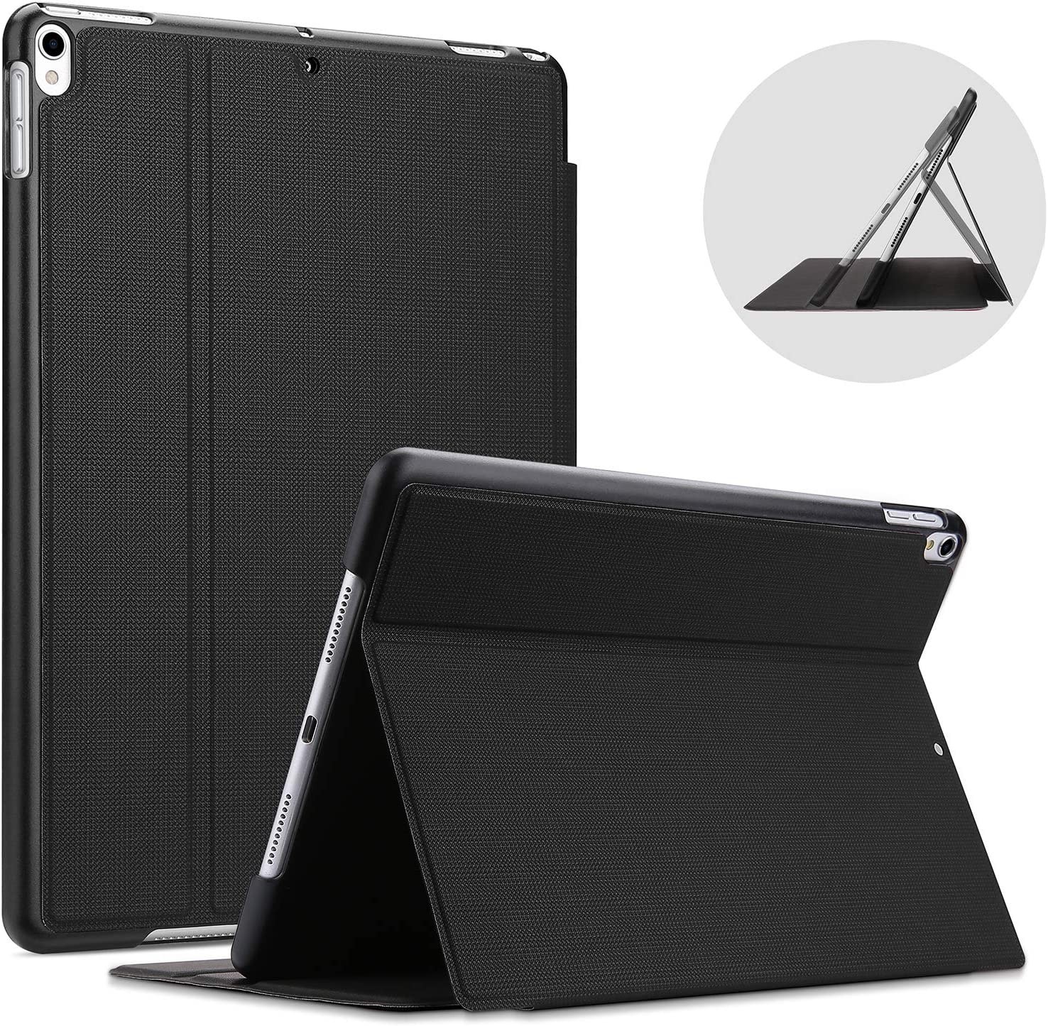 Procase Ipad Air (3Rd Gen) 10.5” 2019 / Ipad Pro 10.5″ Case, Slim Stand Protective Case Folio Cover for Ipad Air 10.5″ 2019 / Ipad Pro 10.5″ 2017-Black