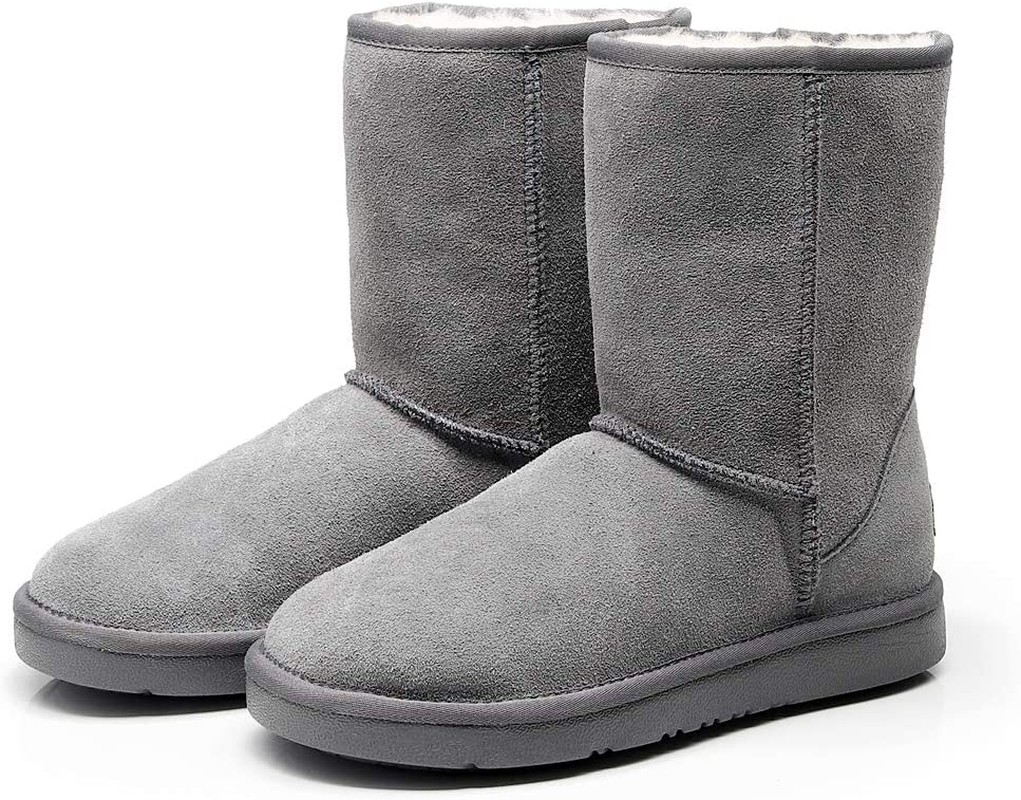 Best Gift Choice UGG Classic Short Boots- Australian Wool Water Resistant Anti-Slip Men’S Women’S Snow Boots