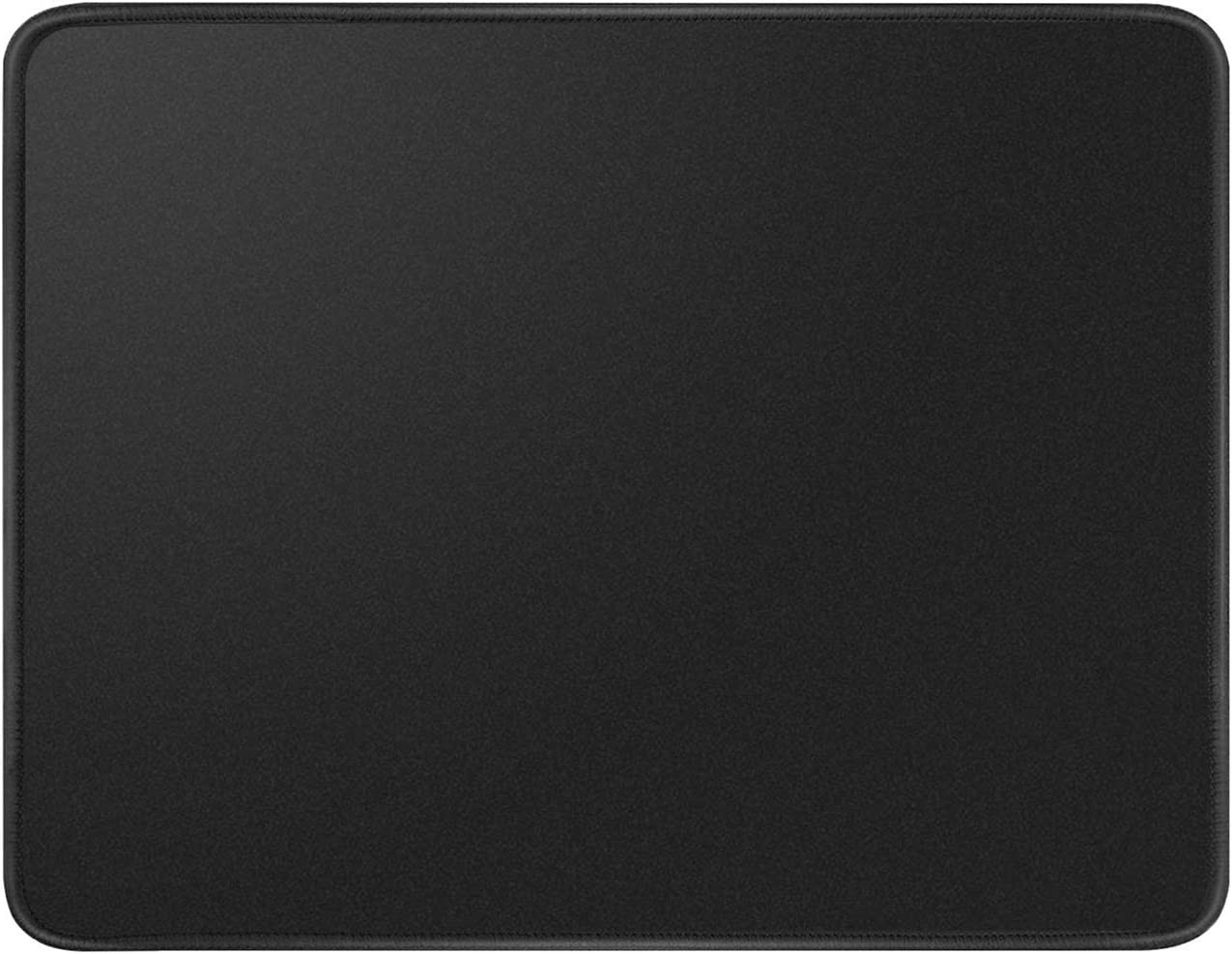 Kriture Mouse Pad with Stitched Edge, Non-Slip Rubber Base, Premium-Textured and Waterproof Mousepad for Computers, Laptop, Office & Home, 10.2X8.3Inches, 3Mm, Black