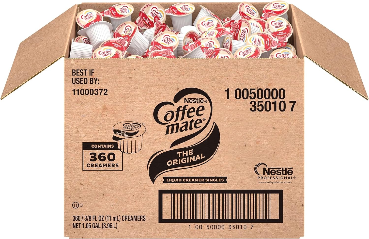 NESTLE COFFEE-MATE Coffee Creamer, Original, Liquid Creamer Singles, 360 Count (Pack of 1)