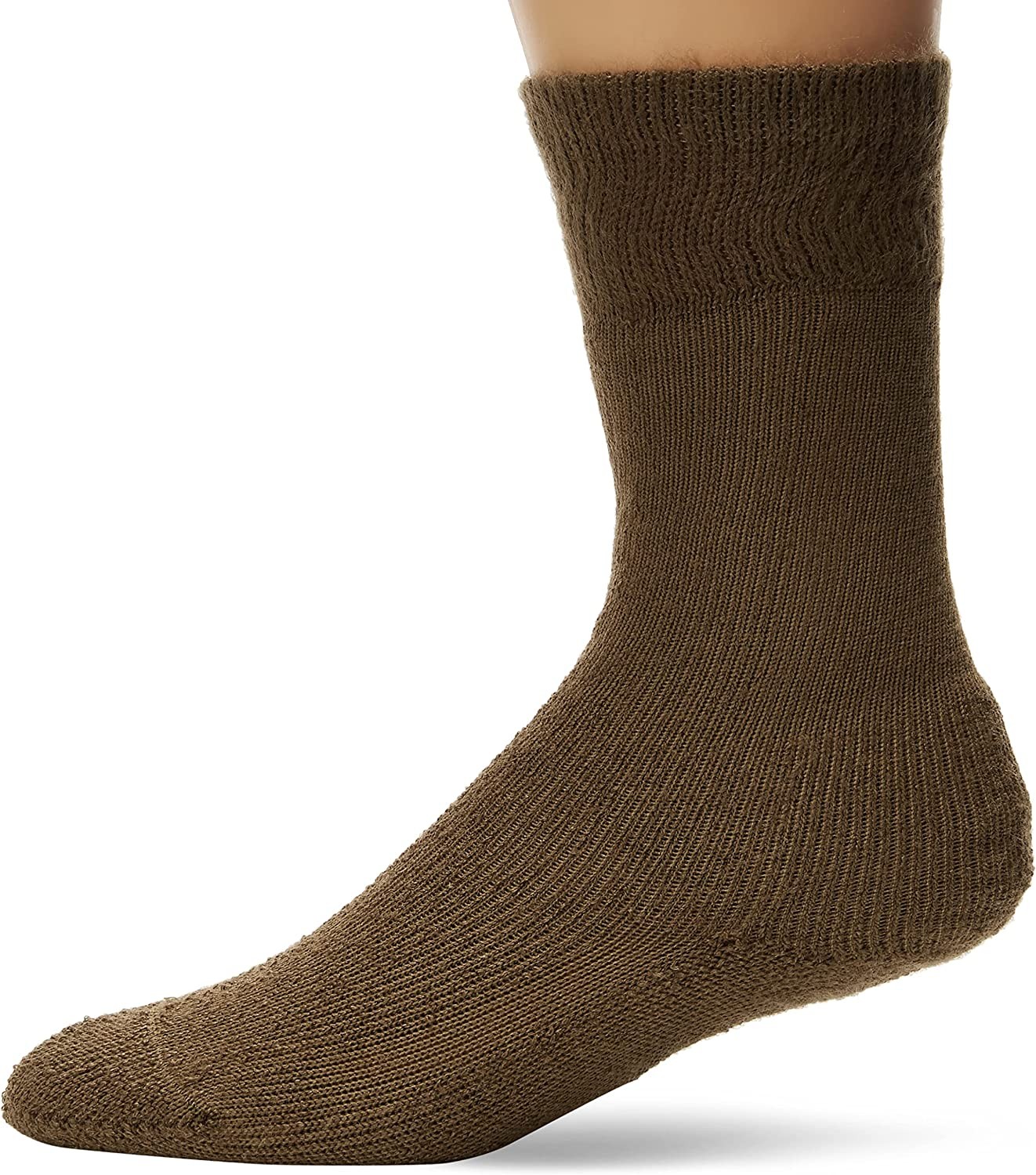 Thorlos Mens MCB Mcb Combat Thick Padded Sock Hiking Socks – Brown – X-Large