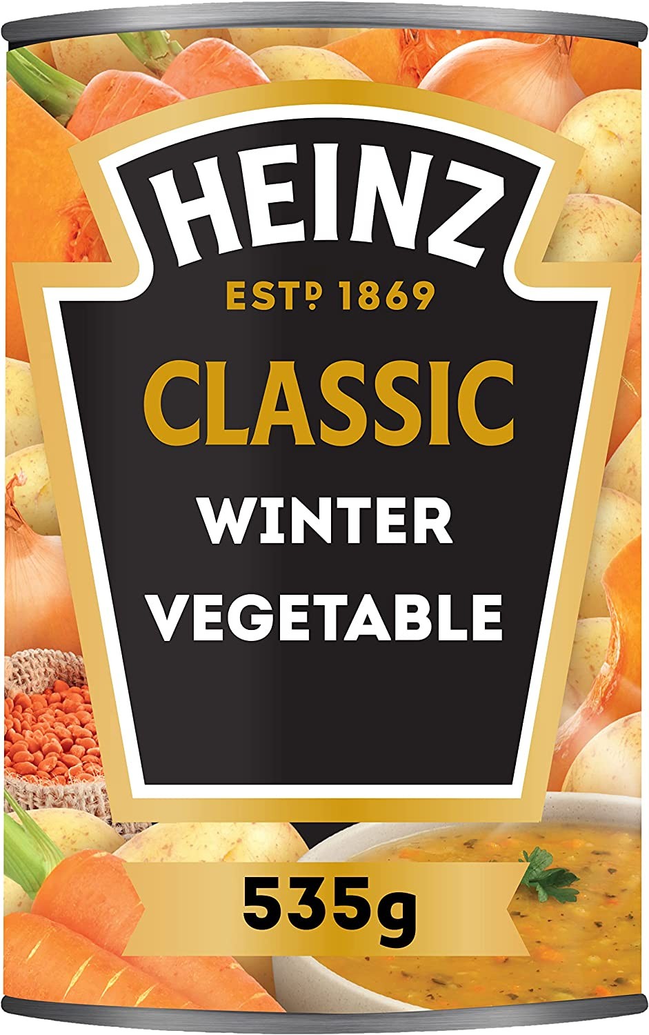 Heinz Canned Soup Classic Winter Vegetable Soup Great for Lunch 535G