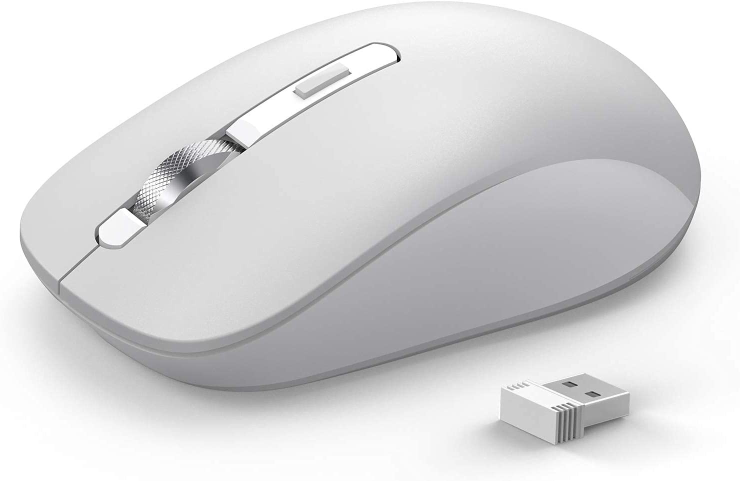 JOYACCESS Wireless Mouse Bluetooth Mouse Cordless Dual Mode (BT5.0/3.0+2.4G), Computer Silent Mini Mice for Laptop/Macbook/Windows/Macos/Android