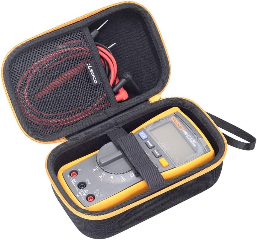 RLSOCO Hard Case for Fluke 117/115/116/114/113 Digital Multimeter & Redfish Instruments IDVM 510 Multimeter & Eevblog Brymen BM235 Multimeter & Midland ER50 Weather AM/FM Radio