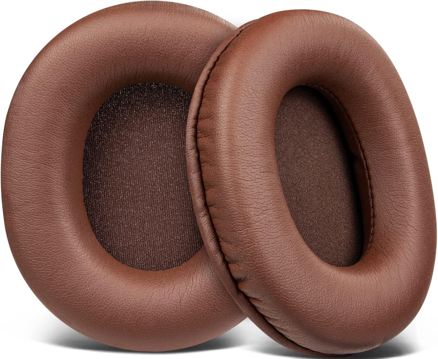 SOULWIT Earpads Replacement for Audio Technica ATH M50X M50XBT M50RD M40X M30X M20X MSR7 SX1 Monitor Headphones, Ear Pads Cushions with Softer Protein Leather, High-Density Memory Foam – Coffee