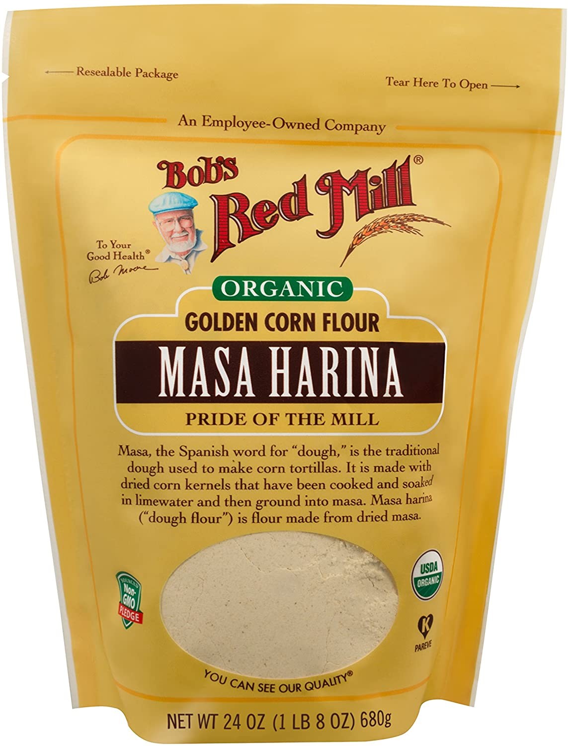 Bob’S Red Mill Organic Masa Harina Pouch, 680 G