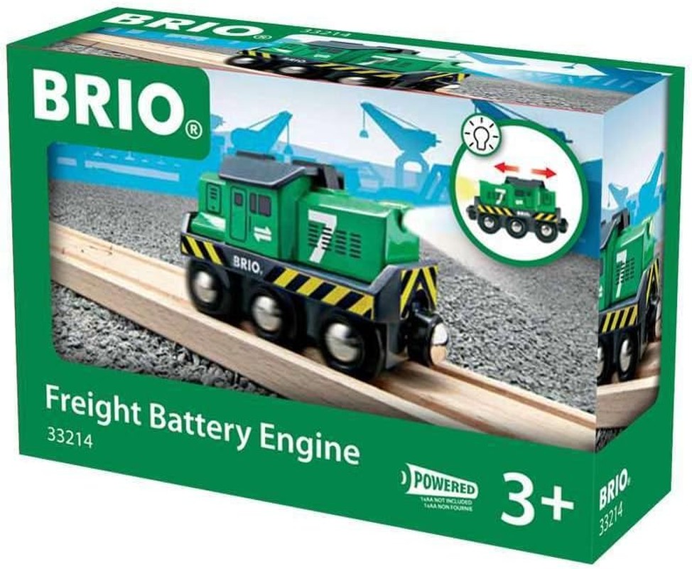 Brio 33214 Freight Battery Engine Train, Green 10 Cm*14.5 Cm*5 Cm