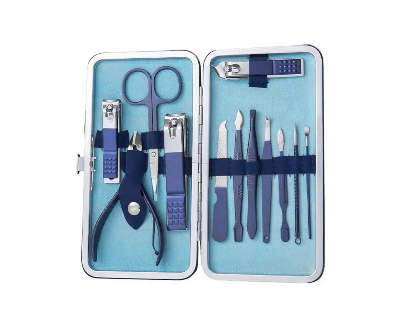 Manicure Set for Women Men Nail Clippers Stainless Steel Manicure Kit (12-Piece Set)