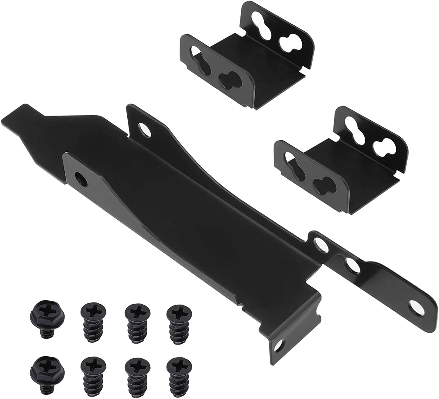 PCI Slot Bracket Dual Fan Mount Rack GPU Bracket for Mounting One/Two 120Mm Computer Case Fans Computer Radiator Holder Black Metal