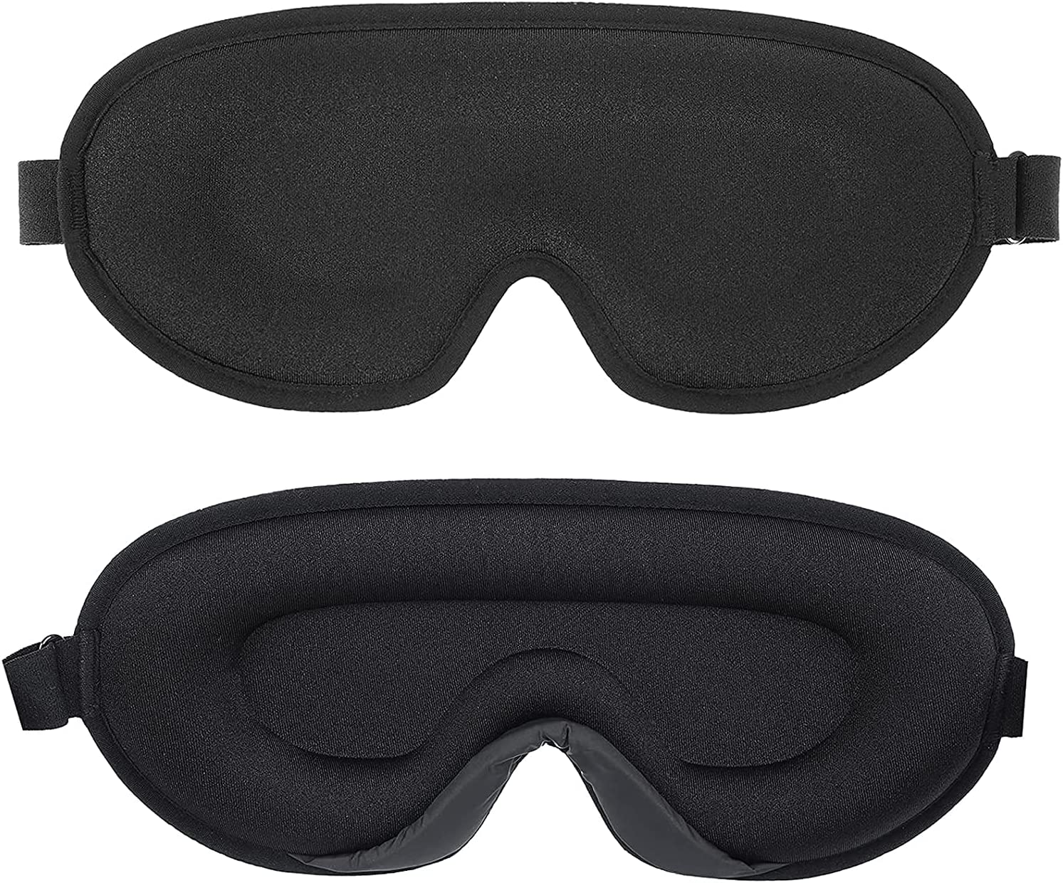 Sleep Eye Mask, Answaily Natural Sleep Mask, Blindfold, Super Smooth Eye Mask for Travel/Sleeping/Shift Work/Meditation Black