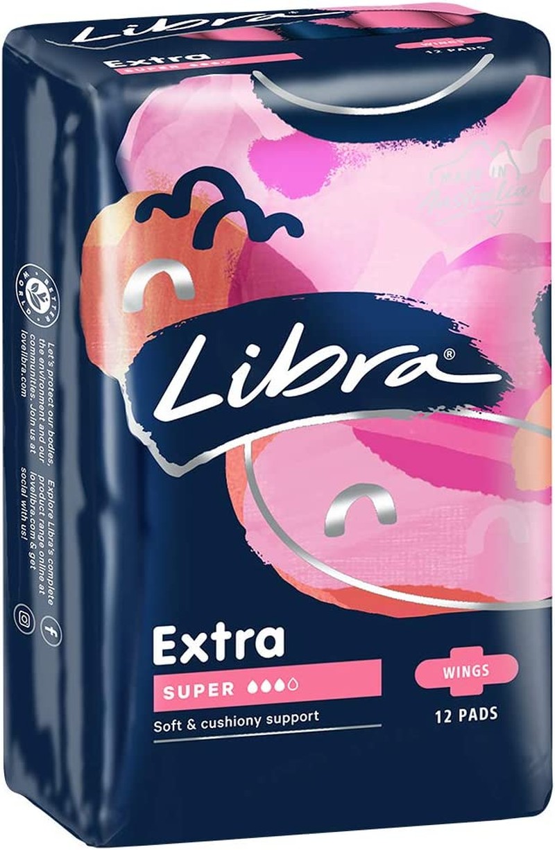 Libra Extra Pads Super with Wings – 12 Pack