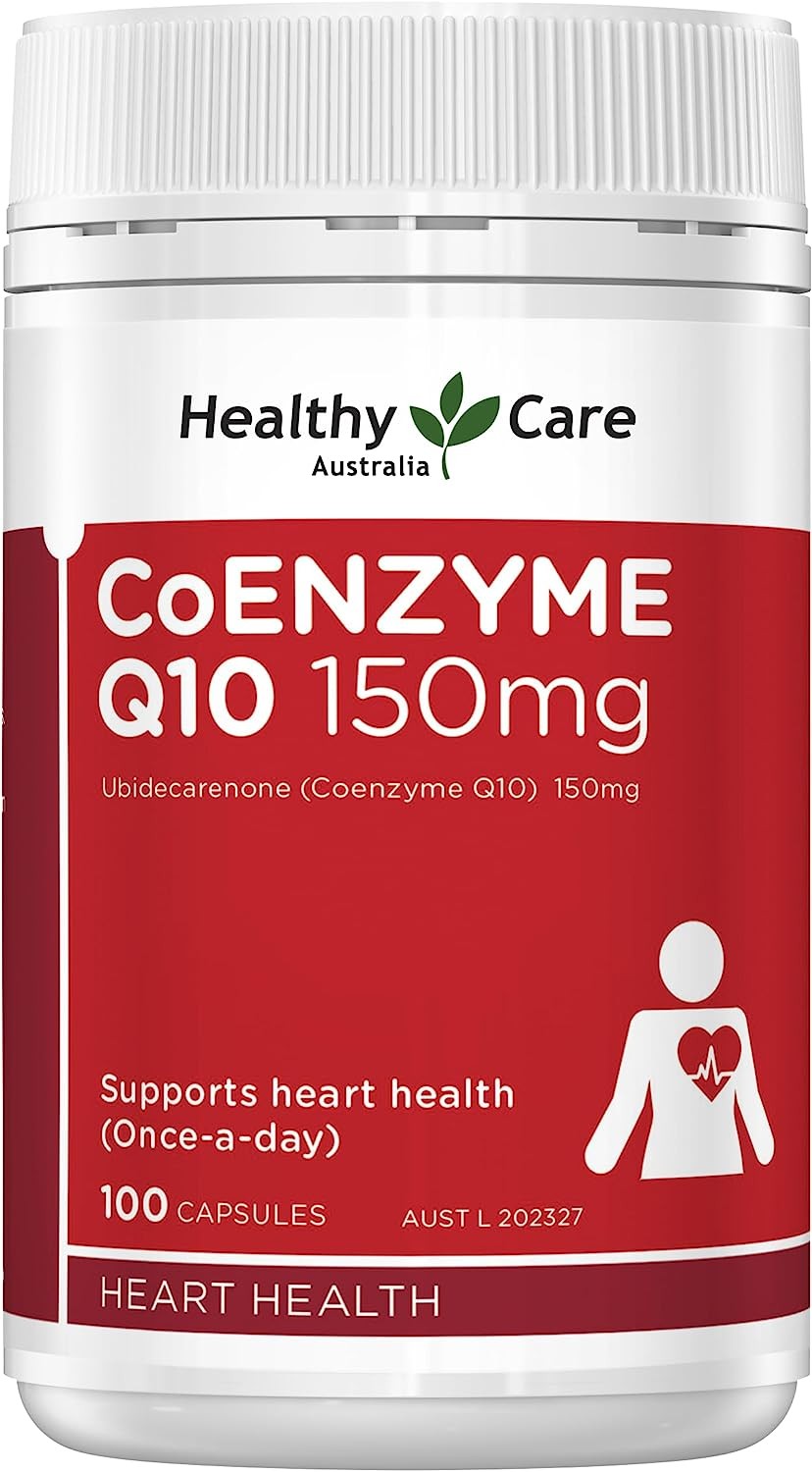 Healthy Care Coenzyme Q10 150Mg – 100 Capsules, Red | Supports Heart Health