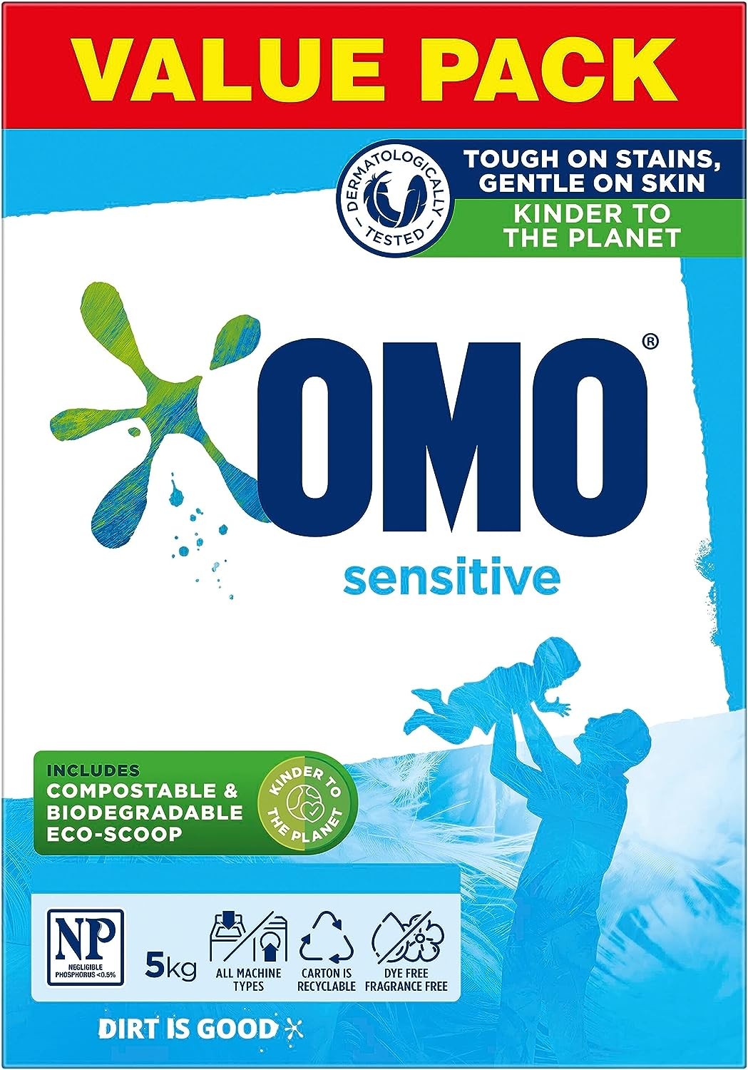 OMO Sensitive Front & Top Loader Washing Powder 5 Kg