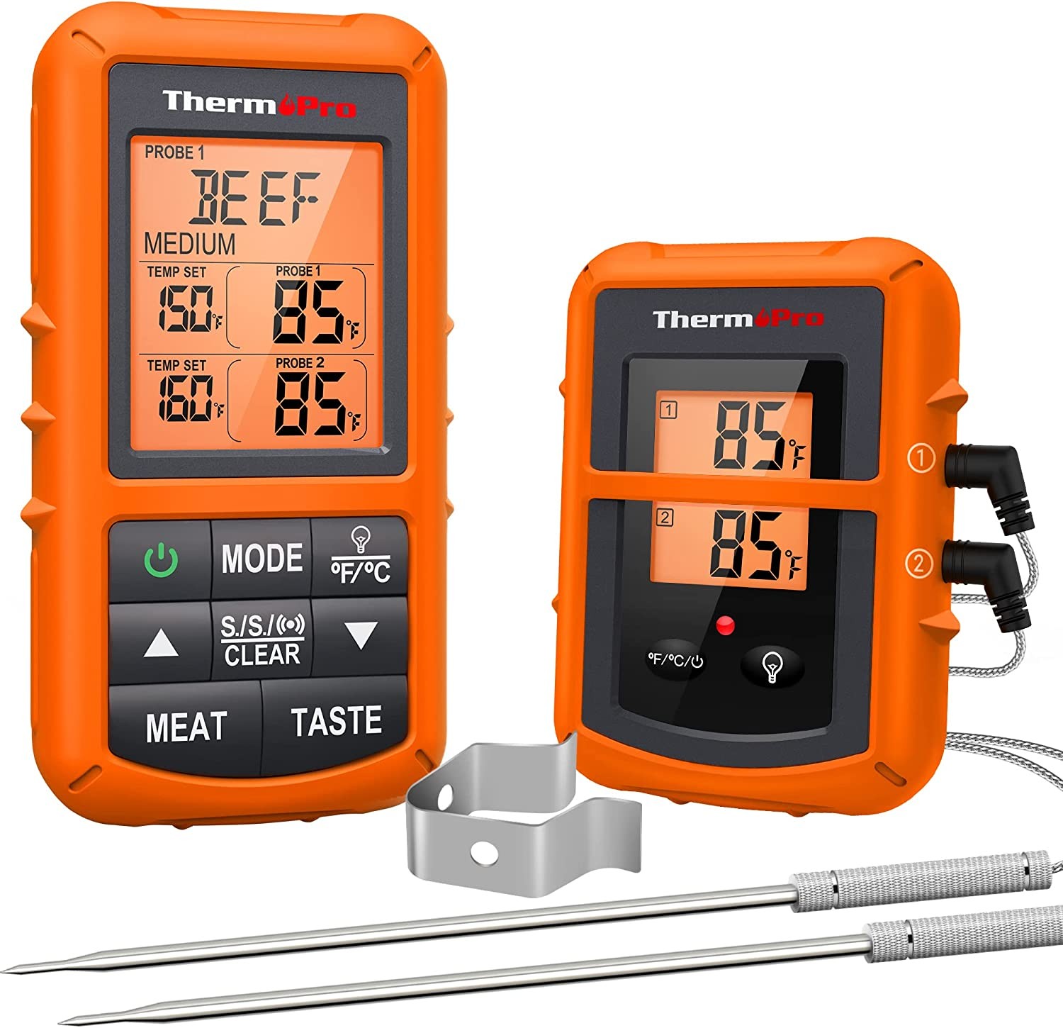 Thermopro TP20 Wireless Remote Digital Cooking Food Meat Thermometer with Dual Probe for Smoker Grill BBQ Thermometer