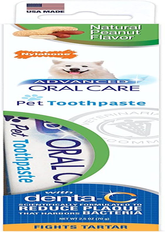 Nylabone Advanced Oral Care Natural Toothpaste,2.5 Ounce