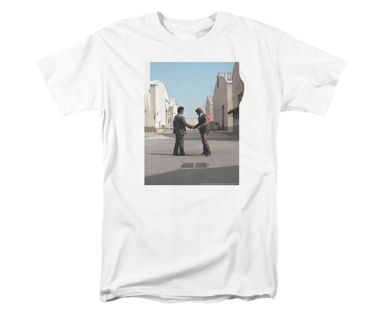 Pink Floyd Wish You Were Here Adult T-Shirt – White