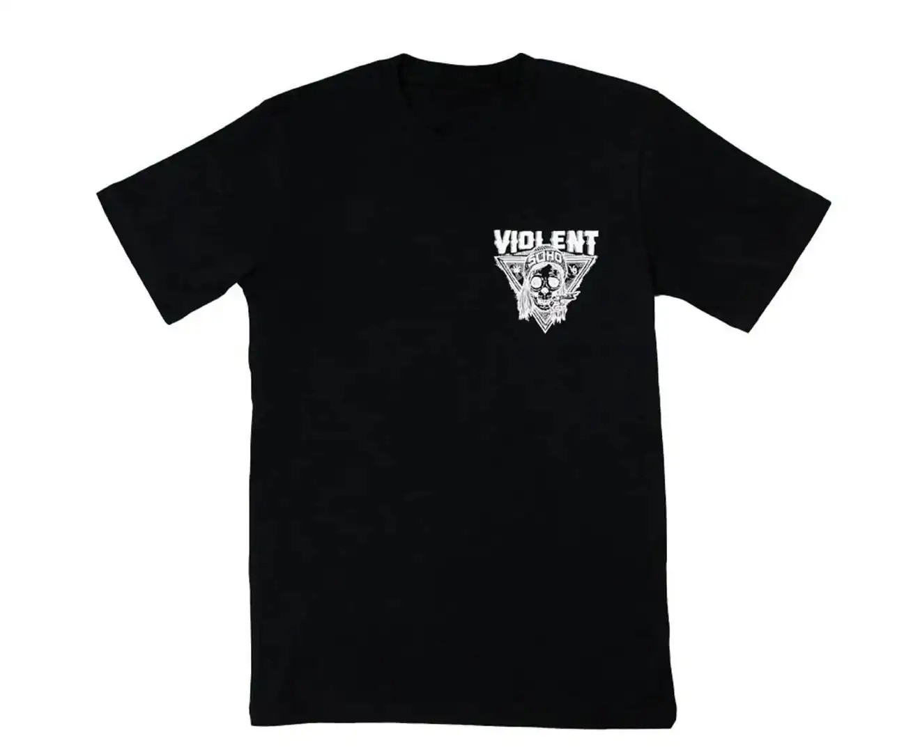 Violent Soho Blazin’ Skull Tee – Black