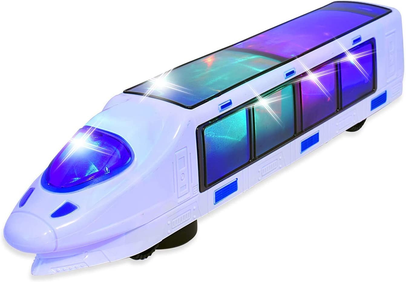 Electric Train Toy with Action Flashing Lights – Battery Powered. 3D Effect (Ages 3 Yrs and Up).