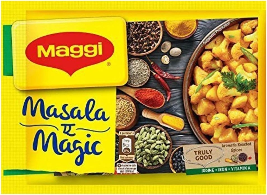 Maggi Masala a Magic Taste Enhancer Taste of Indian Food Seasonings 6Gm (Pack of 20) Indian Snacks