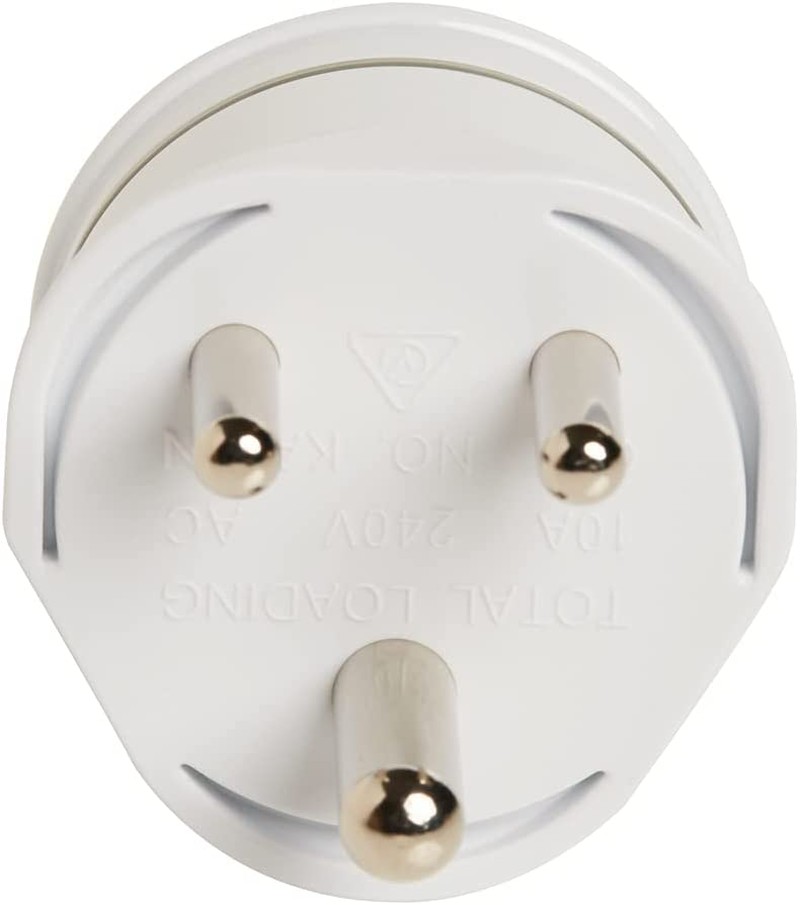 Korjo India Travel Adaptor, for AU/NZ Appliances, Use in In