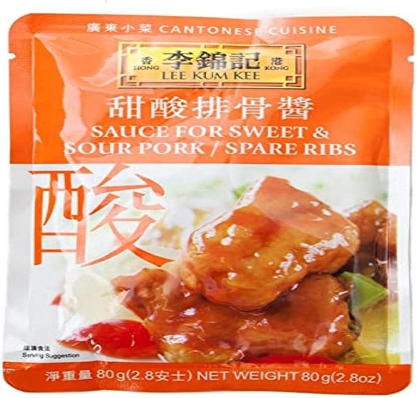 Lee Kum Kee Sweet and Sour Sauce for Pork/Spare Ribs, 80 G