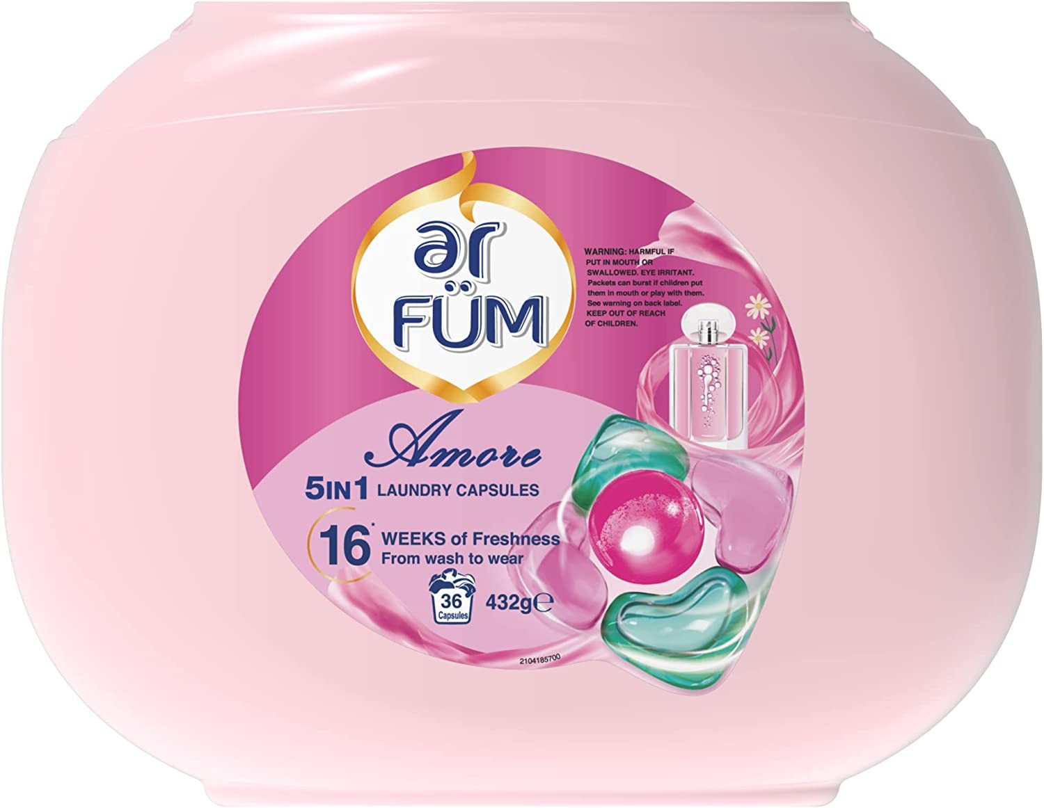 Ar FÜM 5In1 Laundry Capsules Amore 36Pk