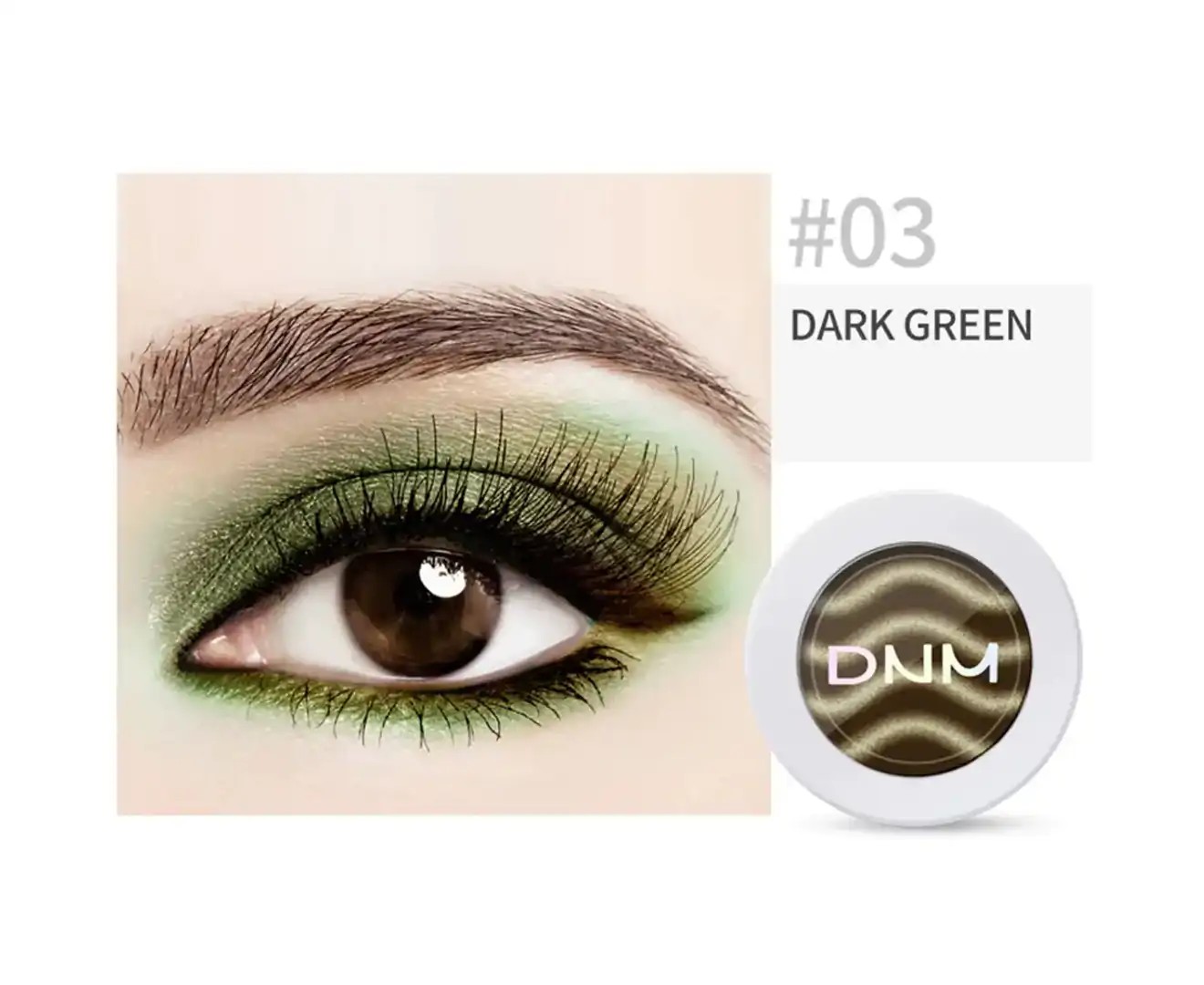 Nirvana Magnetic Matte Eyeshadow Powder Glitter Gradient Color Natural Naked Makeup-Dark Green