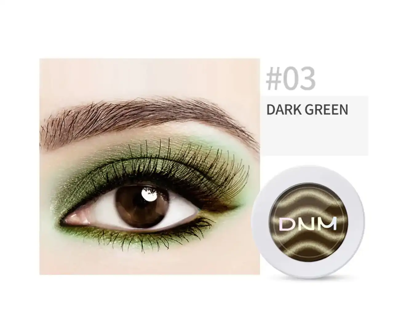 Nirvana Magnetic Matte Eyeshadow Powder Glitter Gradient Color Natural Naked Makeup-Dark Green