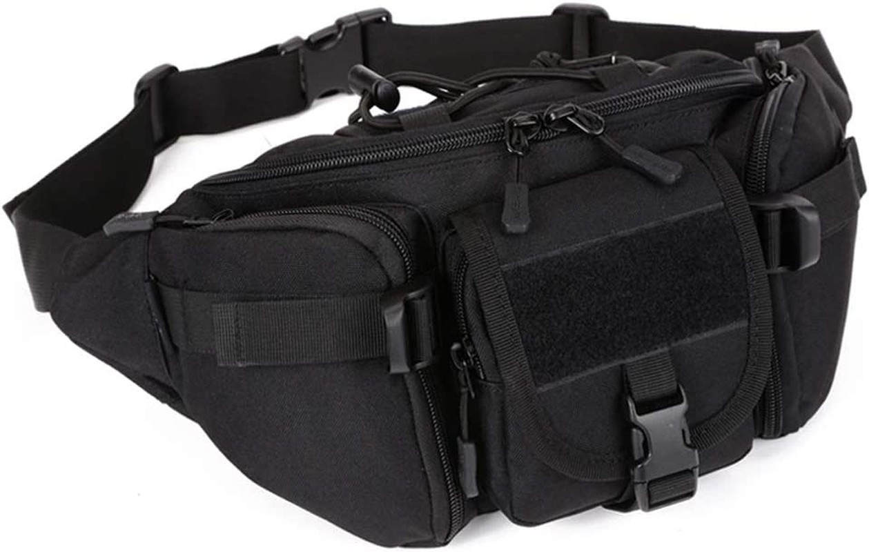 Waist Bag, Tactical Bumbag Molle Military Large Waterproof Fanny Pack Bum Bag for Outdoors Hiking Camping Running Walking Trekking