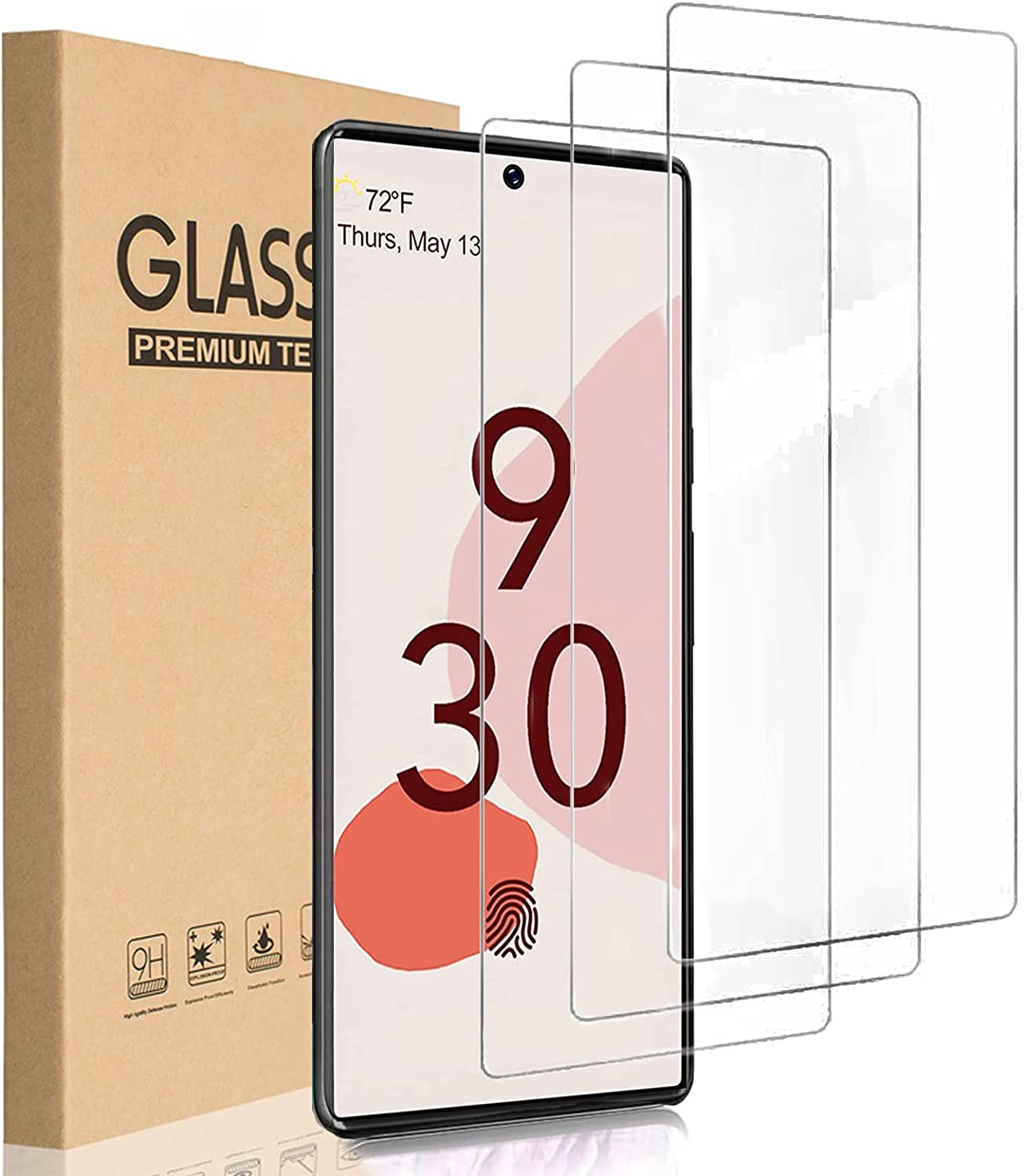 HEYUS [3 Pack] for Google Pixel 6 Screen Protector Glass Film, Case Friendly (Easy Install) Tempered Glass Screen Protector for Google Pixel 6 (2021)