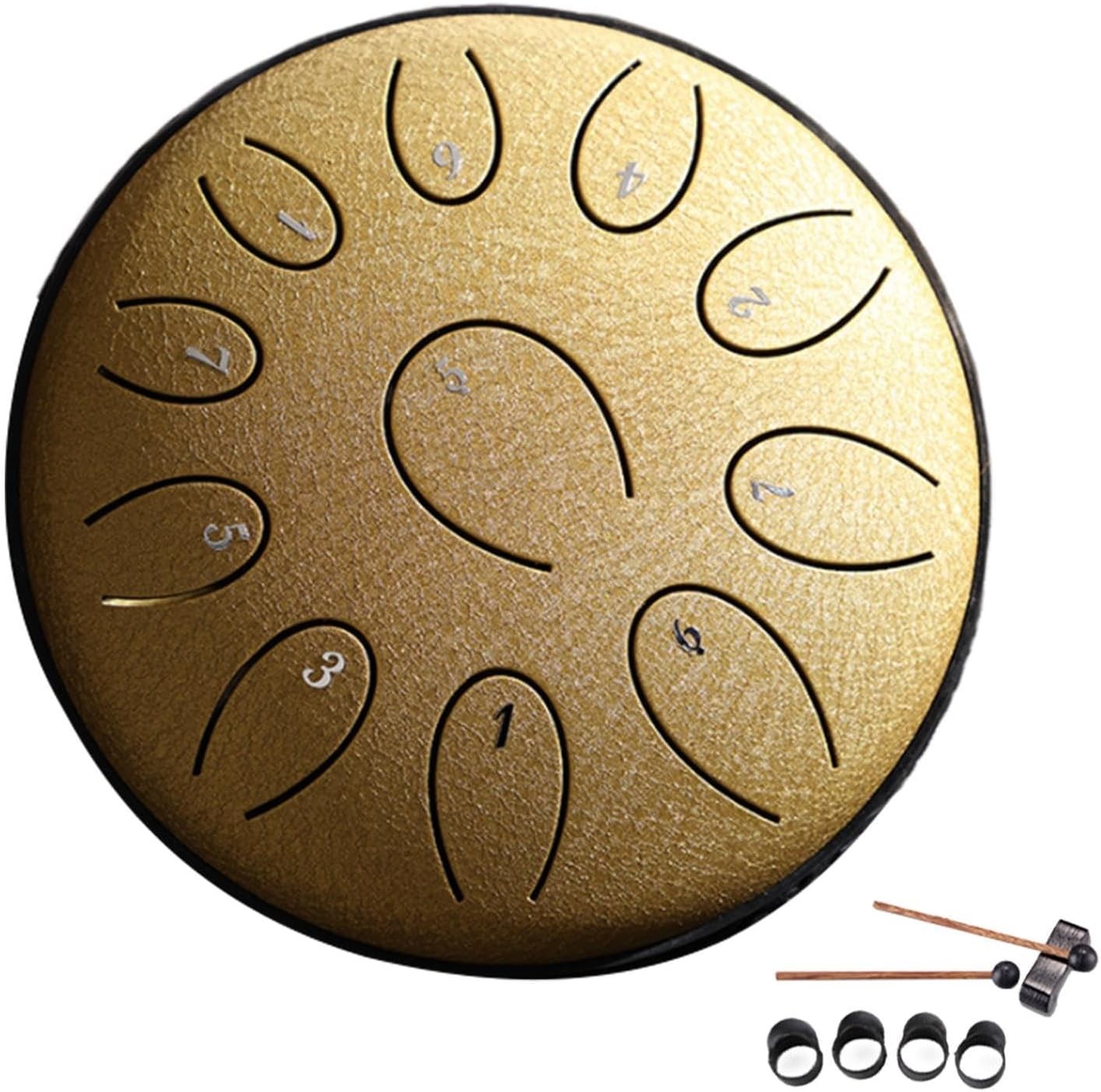 Rain Drum for outside Garden | Steel Tongue Drum Rain Chime | Chakra Drum for Rain | Rain Drums 6 Inch 11 Notes | Waterproof Handpan Drum | Sound Healing Instruments for Musical Education Meditation