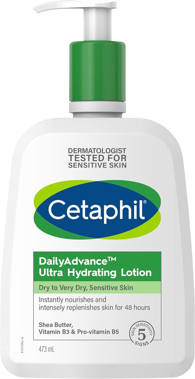 Cetaphil Daily Advance Ultra Hydrating Lotion for Dry, Sensitive Skin, 473 Ml