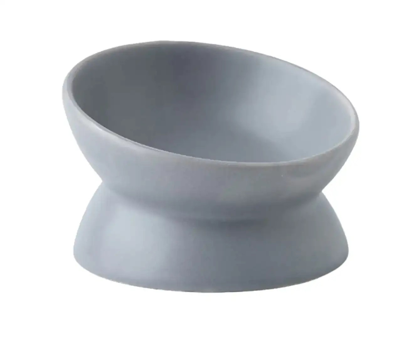 Ceramic Cat Bowls,Tilted Elevated Cat Food Bowl,Porcelain Pet Feeder Dishes，Protect Pet’S Spine