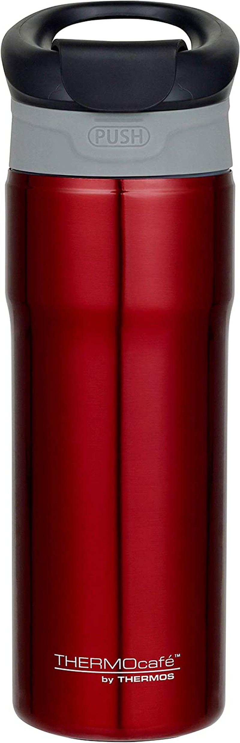 Thermocafe by Thermos Vacuum Insulated Stainless Steel Tumbler, 450Ml, Red, FG450R6AUS