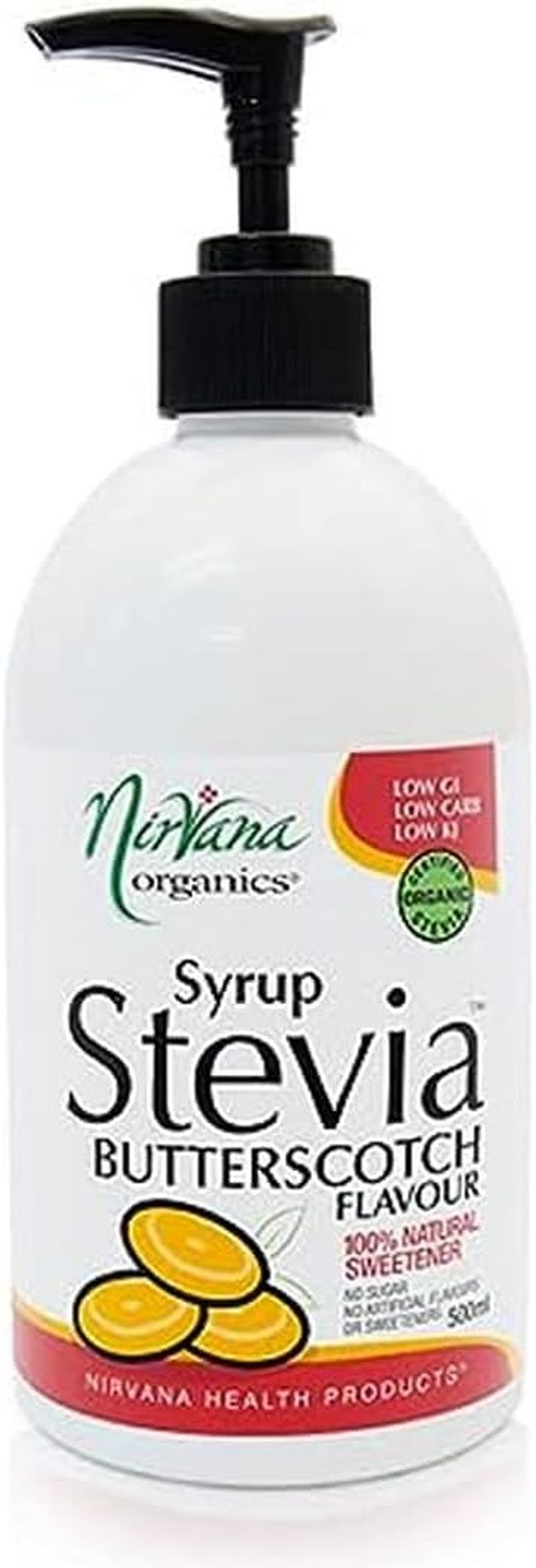 Nirvana Organics Stevia Butterscotch Syrup 500 Ml