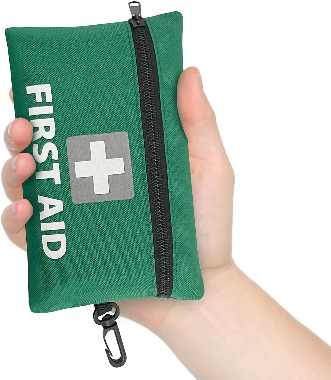 Mini First Aid Kit, 92Pcs Small First Aid Kit – Includes Emergency Foil Blanket, Scissors for Travel, Home, Office, Vehicle, Camping, Workplace & Outdoor, ARTG Number 244567 (1 Pack)