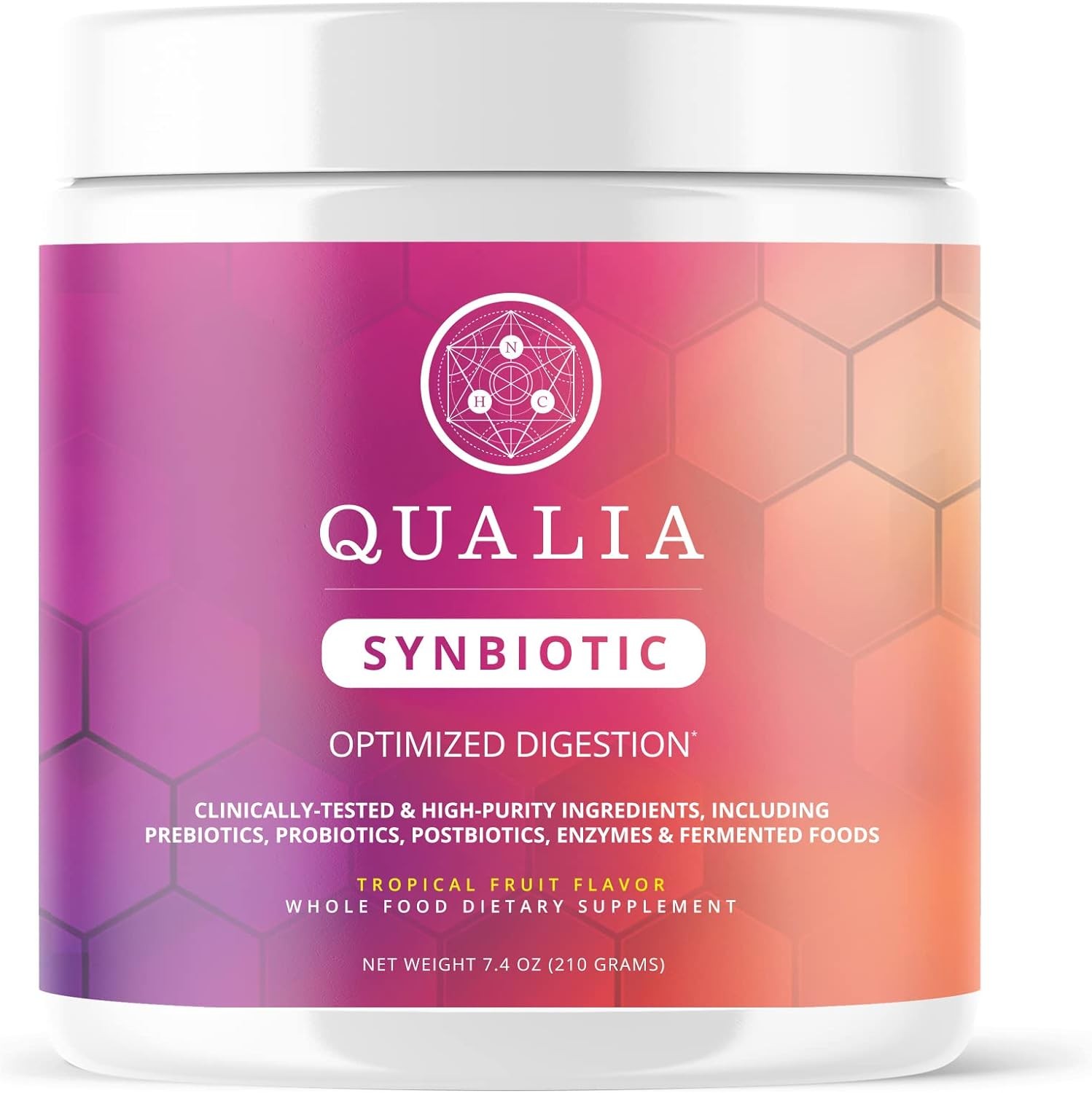 Qualia Synbiotic World’S 1St All-In-One Blend for Total Support of Gut-Health & Digestion. 28 Science-Backed Spore Probiotics, Prebiotics, Postbiotics, Fermented Foods. Vegan, Non-Gmo, TROPICAL FLAVOR