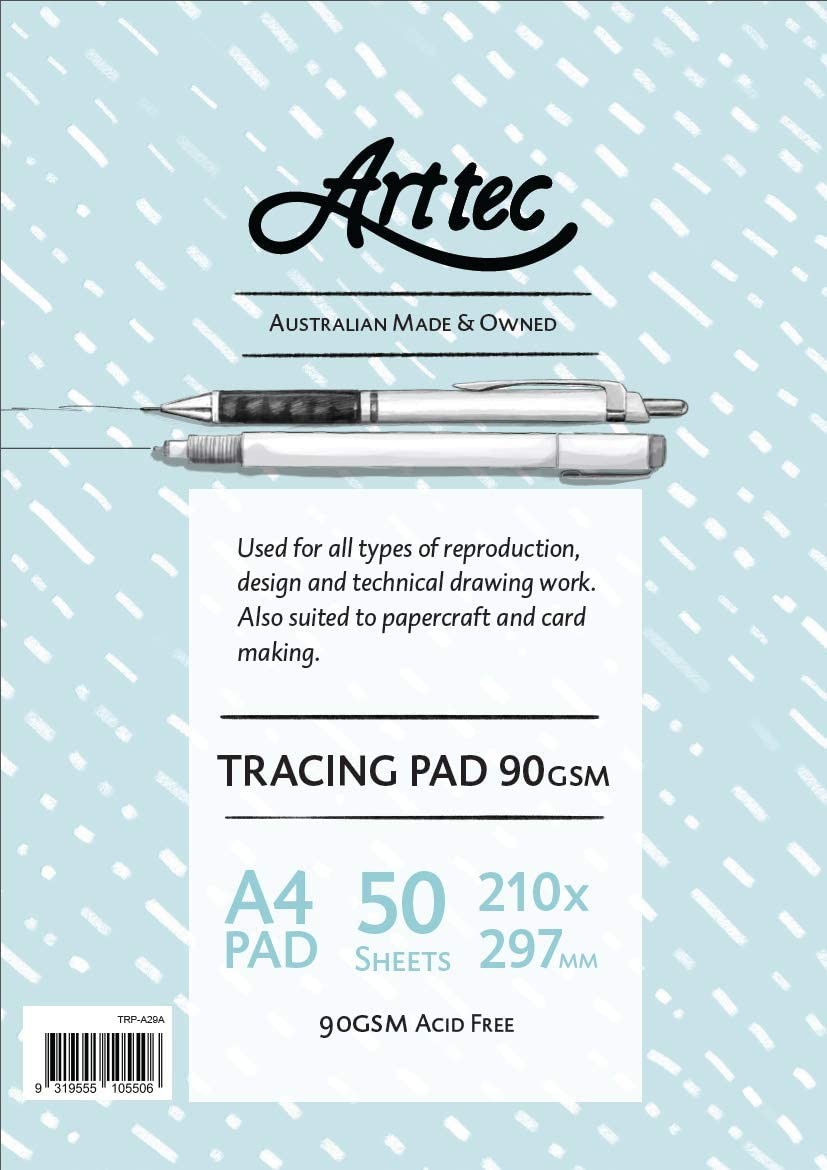 Arttec Arttec Tracing Pad 90Gsm A4 Tracing Paper