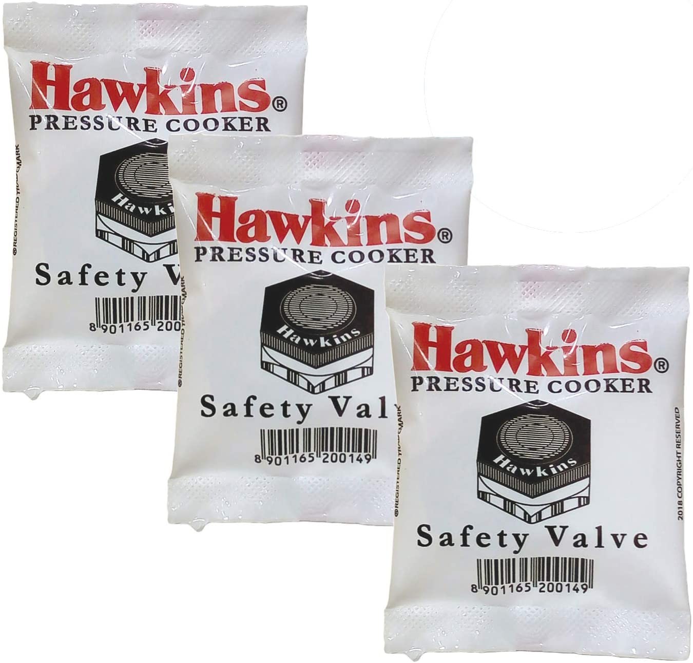 Hawkins B1010 3 Piece Pressure Cooker Safety Valve – B1010-3Pcset