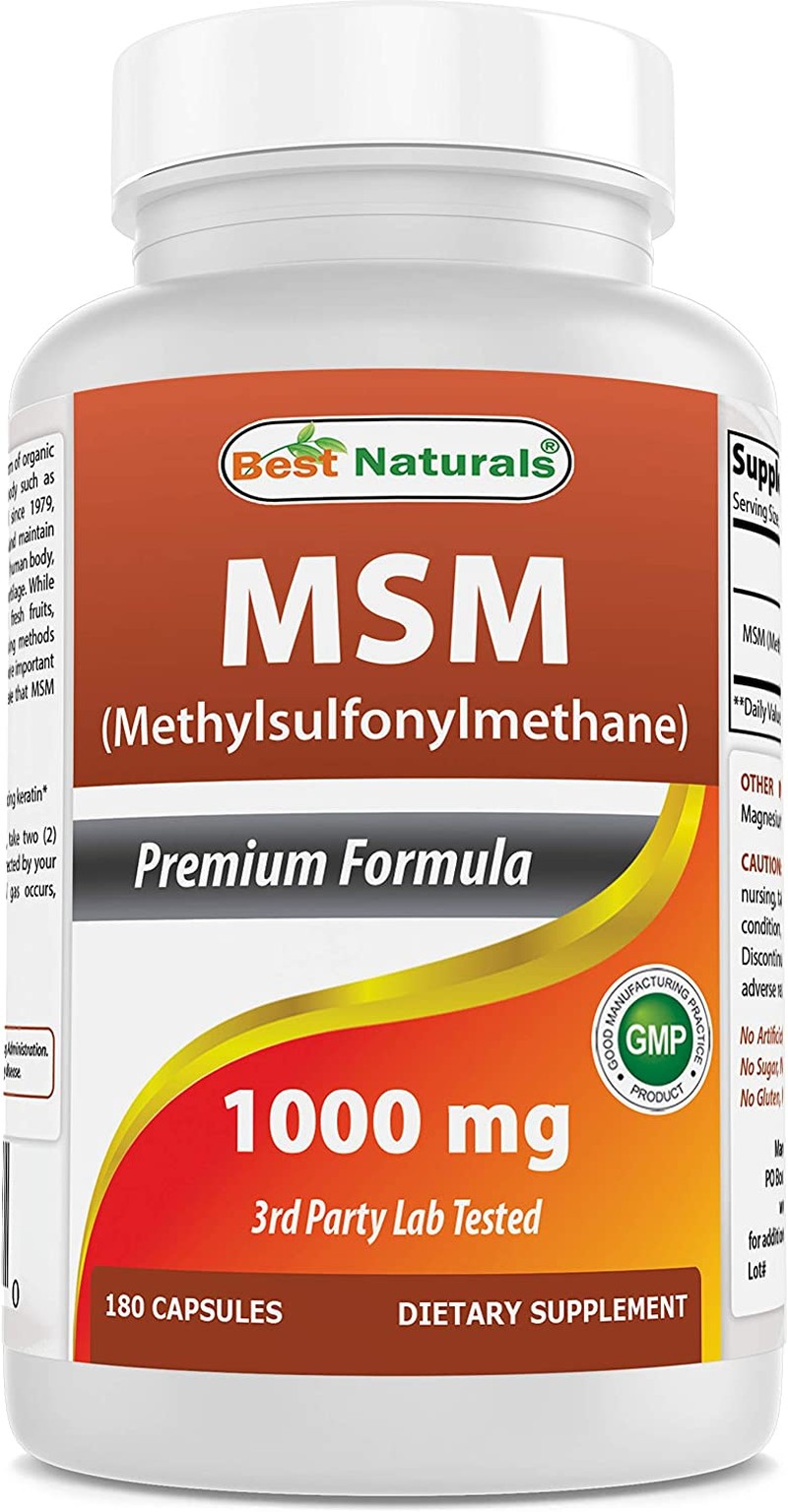 Best Naturals MSM 1000 Mg 180 Capsules