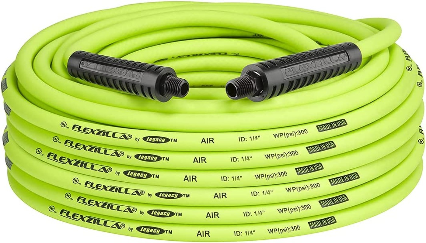 Flexzilla – 1/4 In. X 100 Ft. Air Hose with 1/4 In. (HFZ14100YW2)